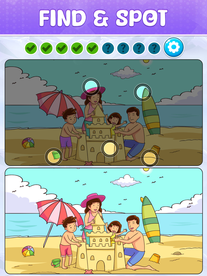 Find Differences Spot It Game