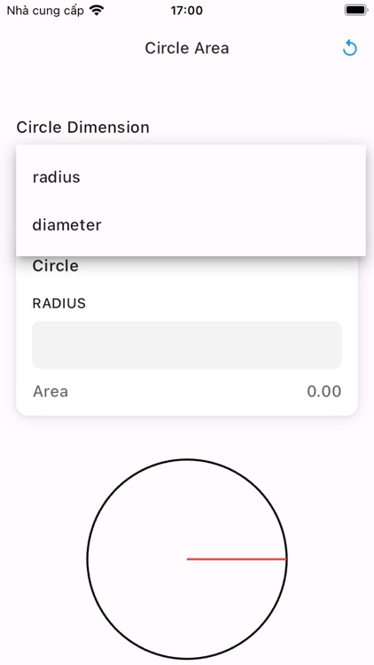 Circle Area Calculate