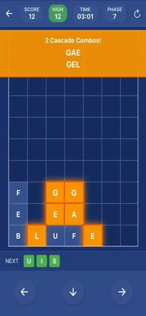 Letter Cascade: Falling Words screenshot 2