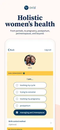 Ovia Cycle & Pregnancy Tracker: Screenshot 1 von 8