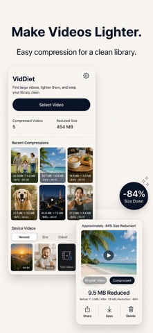 VidDiet: Compress Video Size Screenshot 2 of 3