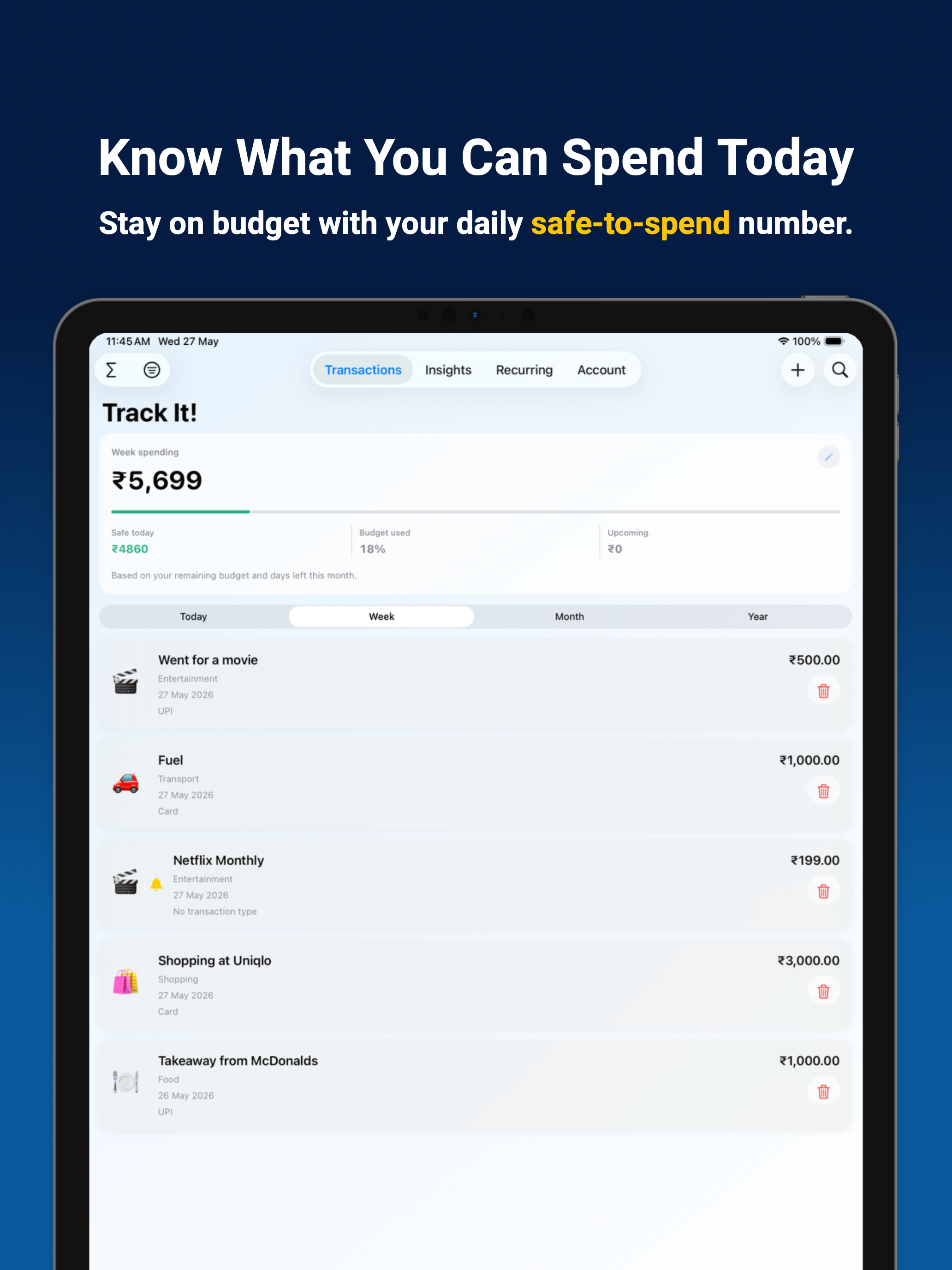 Track It: Expense Tracker screenshot 8