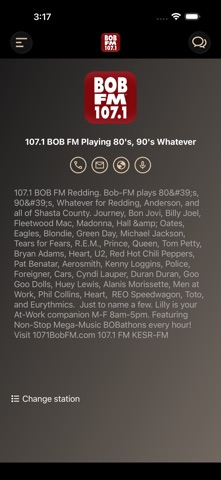107.1 Bob FM Redding screenshot