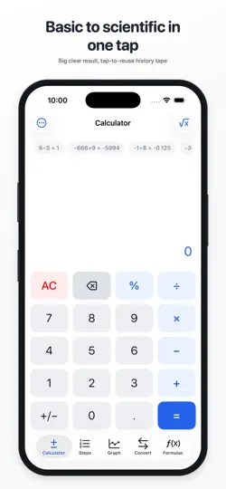 Capture d'écran de HS & College Calculator sur iPhone 1