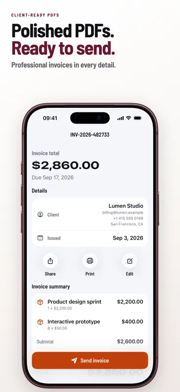 Invoice Maker: Bill + Receipt screenshot 4 of 6