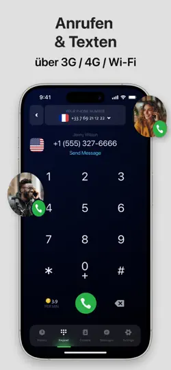 Screenshot von ESIM Plus – Zweite Nummer auf dem iPhone 4