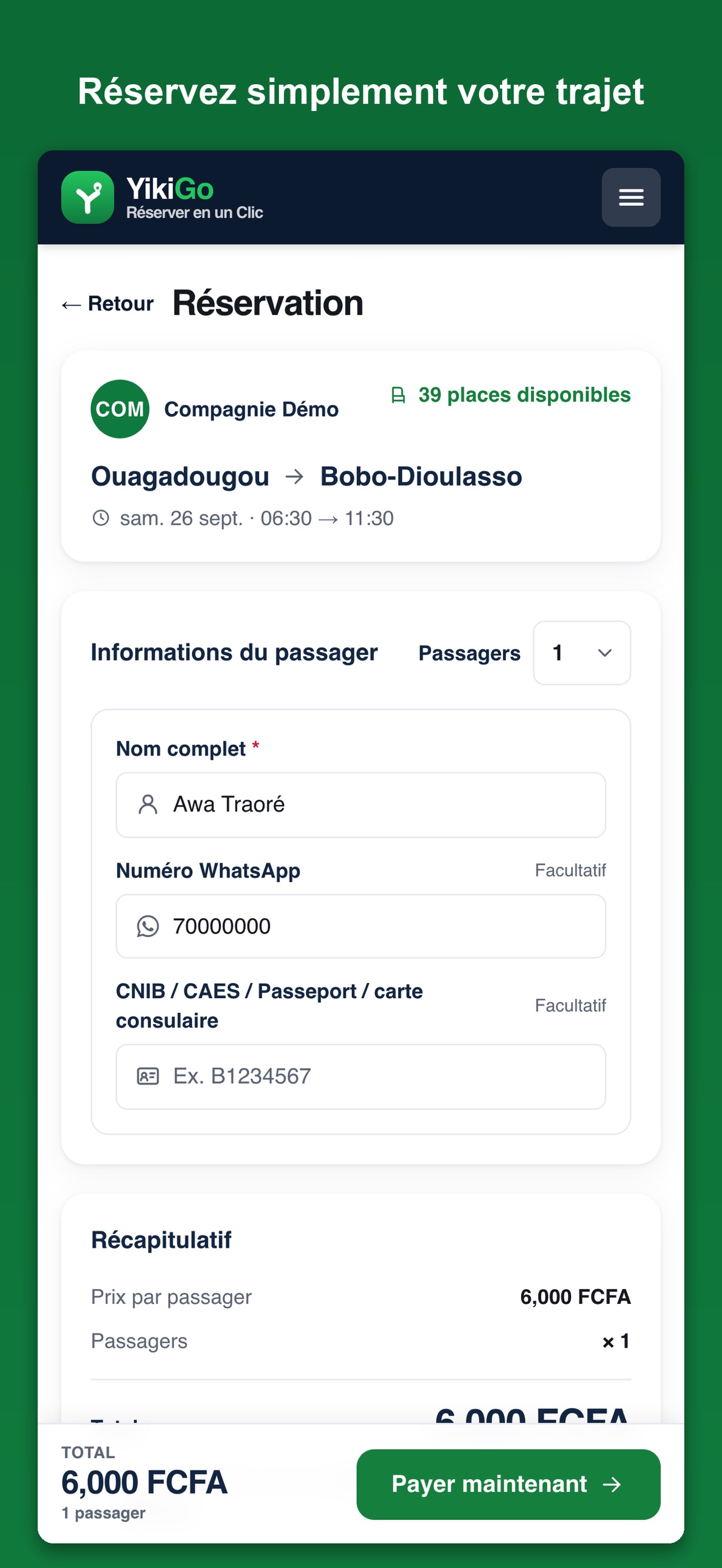 Screenshot 3 of YikiGo - Billets de car