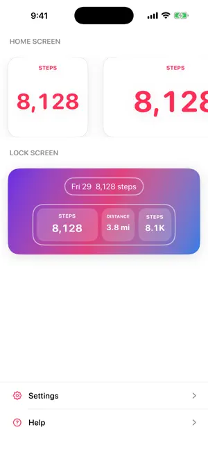 Health Data Widgets screenshot 2