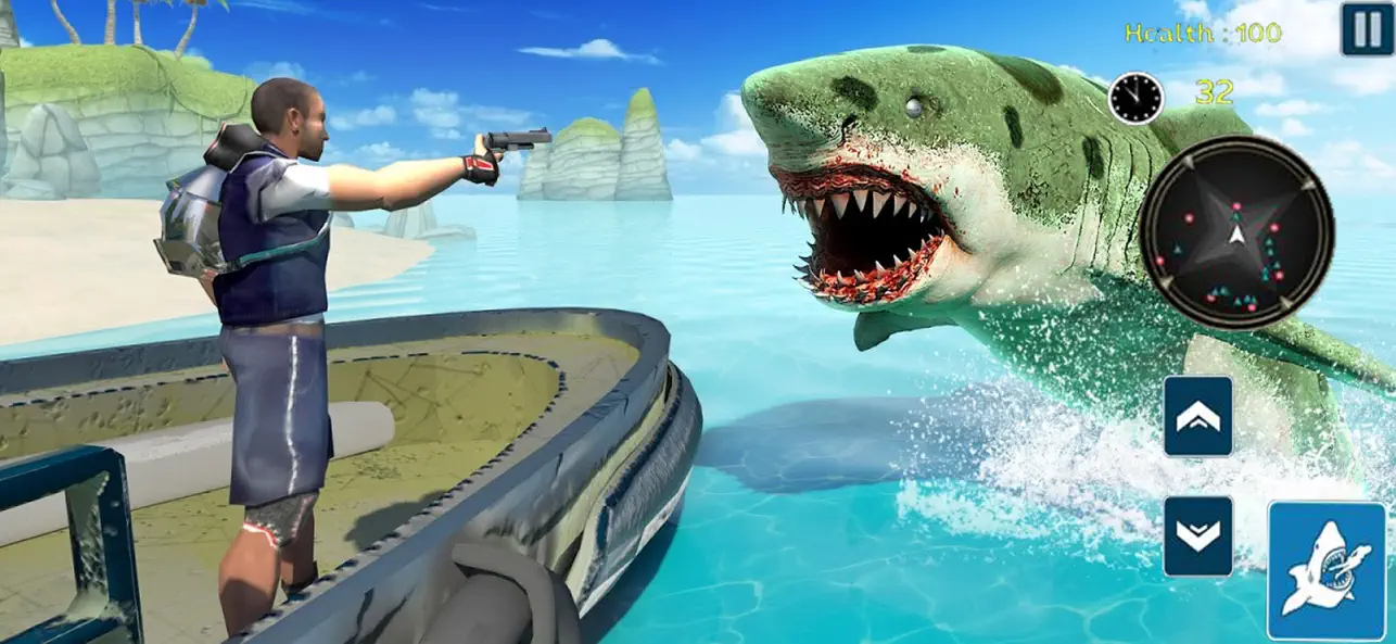 Screenshot #3 pour Jeu de simulateur de requin