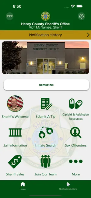 Henry County Sheriff Iowa screenshot 1