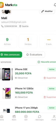Marketa Mobile screenshot