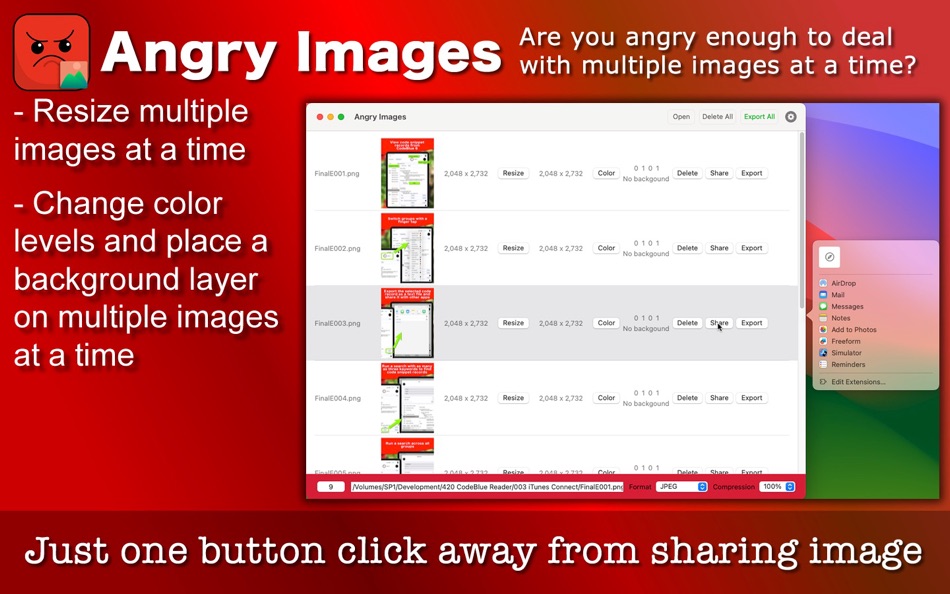 #7. Angry Images (macOS) 게시자: Tomoyuki Okawa