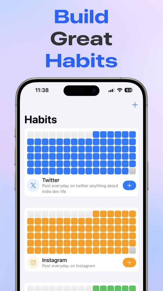 #1. Habit Tracker 90 Day Challenge (iOS) Ved: NBApps