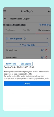 NöbetPulse iPhone screenshot