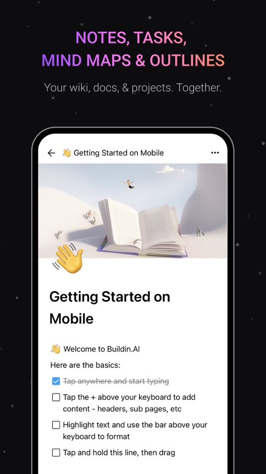 #1. Buildin.AI-Docs, Notes & Tasks (iOS) بواسطة: BYTE FLOW LTD.