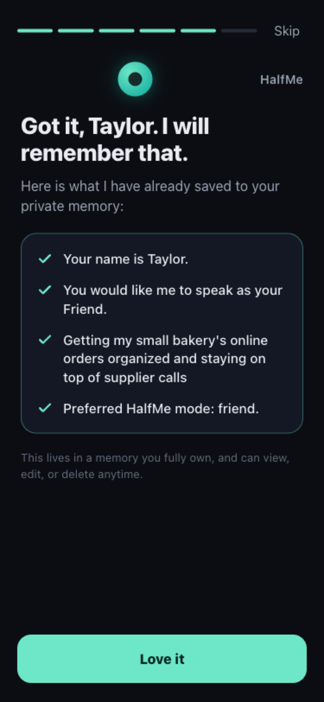 HalfMe: AI Assistant screenshot 3
