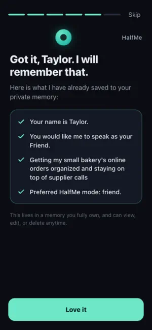 HalfMe: AI Assistant screenshot 3