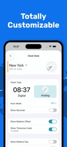 World Clock Time Zone Widget screenshot