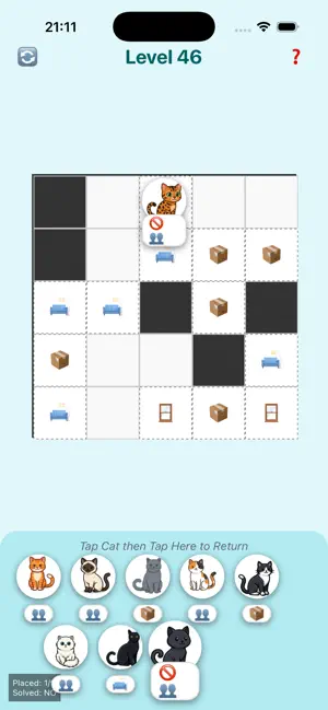 Puzzle Jumping Cat screenshot 1