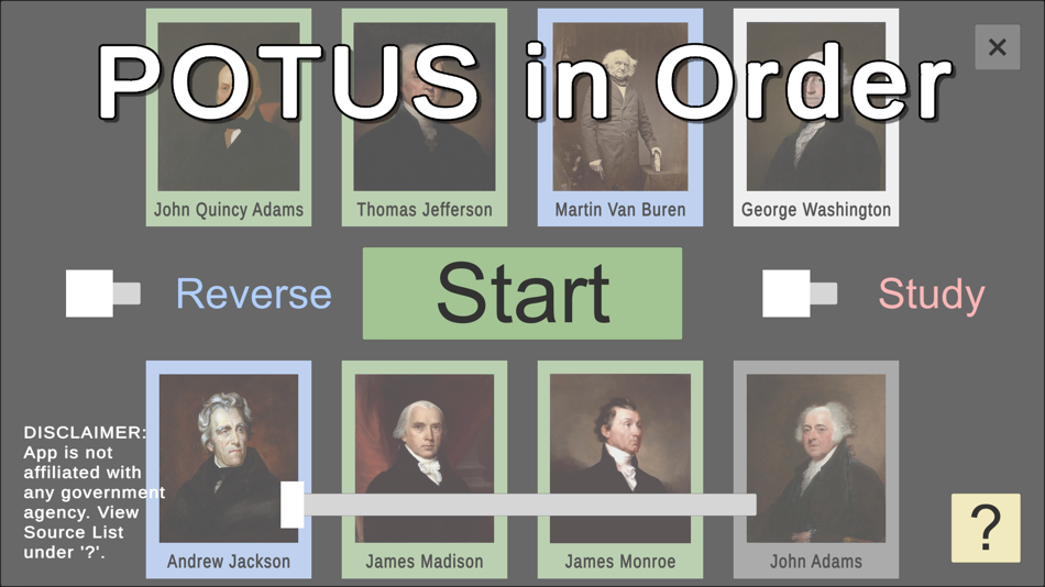 #1. POTUS in Order (iOS) 由: Siegal Works, LLC