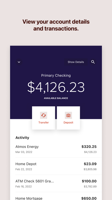 F&A Mobile Banking Screenshot