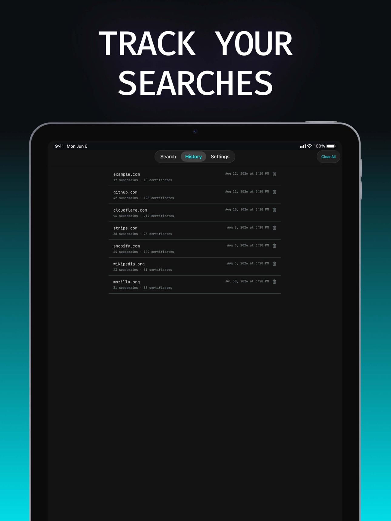Screenshot 6 of Certlume — Subdomain Finder