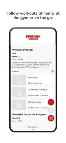 Perform Fitness screenshot