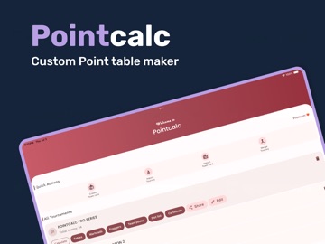 Pointcalc | Point Table Maker iPad screenshot