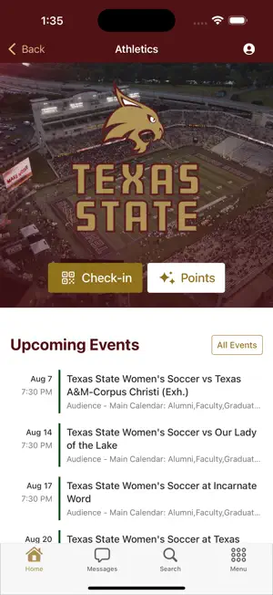 Texas State University Mobile screenshot 2