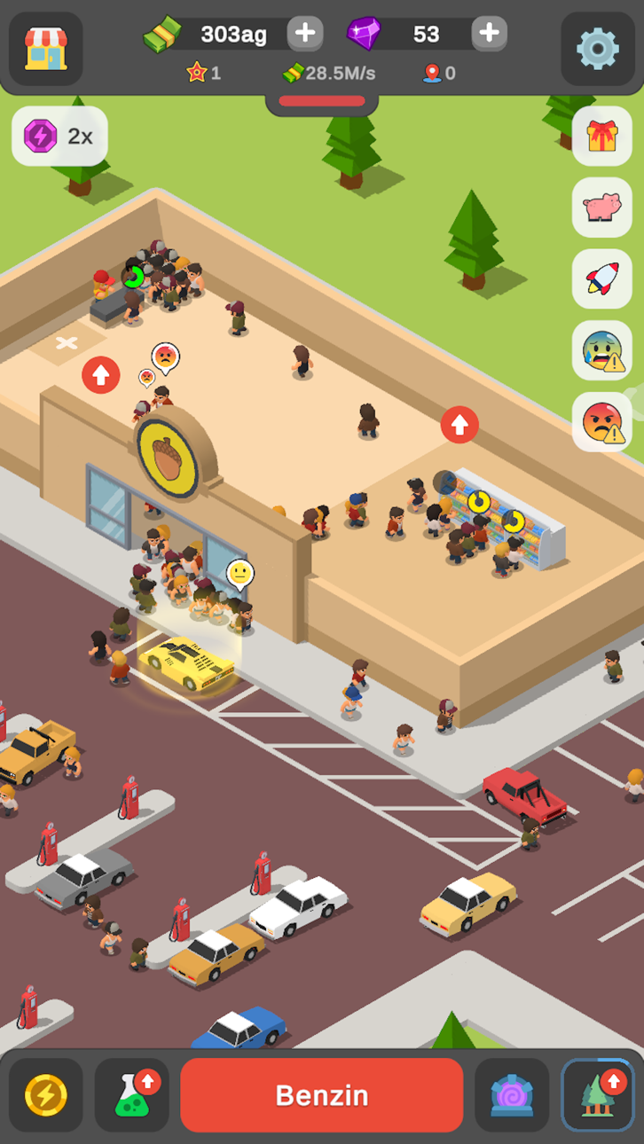 Idle Gas Station Tycoon iOS Mod IPA screenshot 6 - iOS game interface