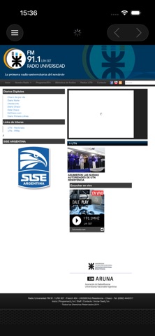Radio Universidad FM 91.1 Mhz iPhone screenshot