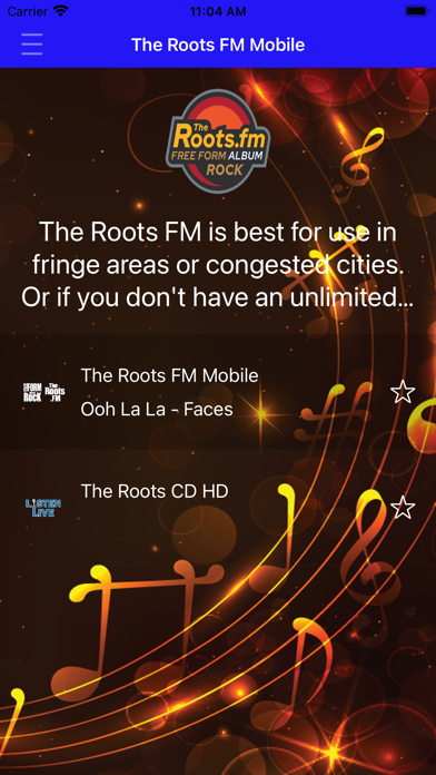 The Roots FM Radio Screenshot
