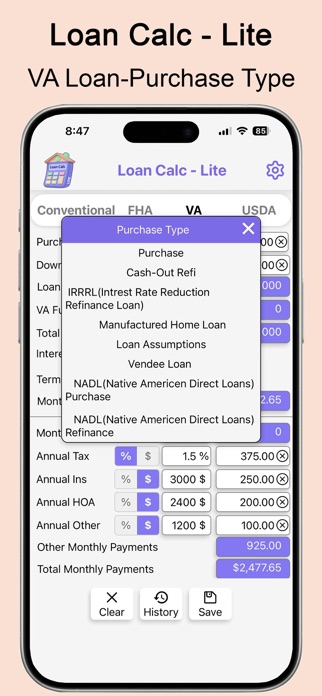 Loan Calc-Lite Screenshot 6 of 9