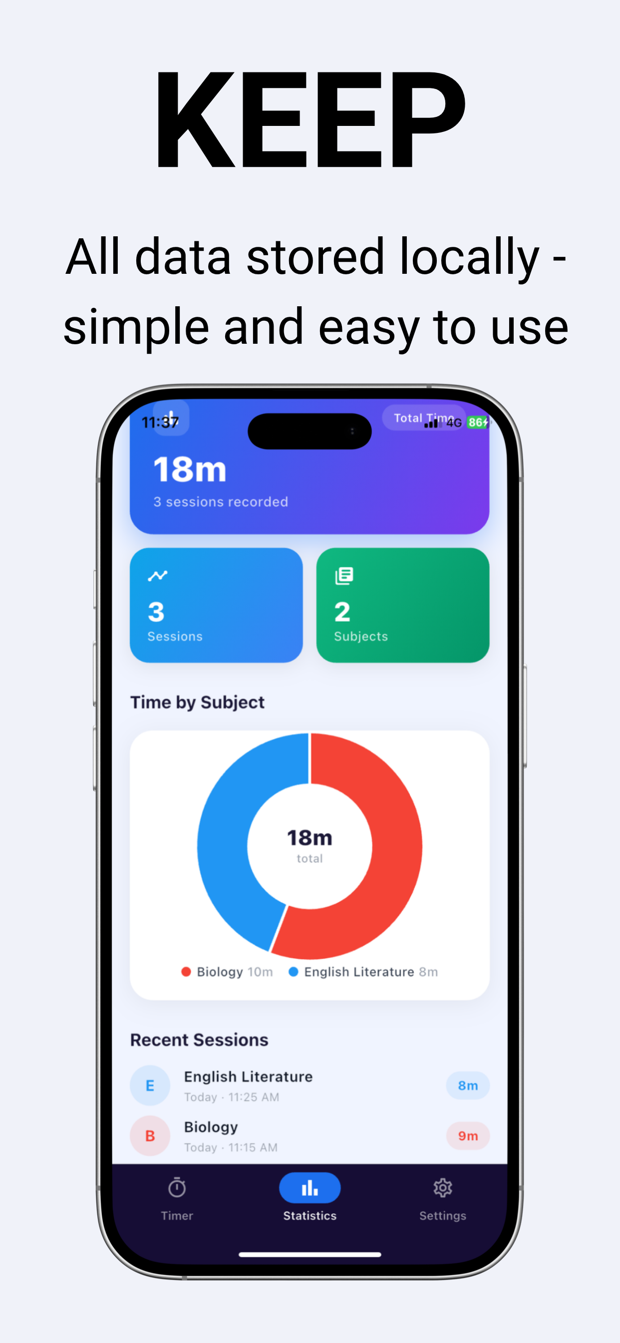Revision tracker: Study Clock screenshot 4