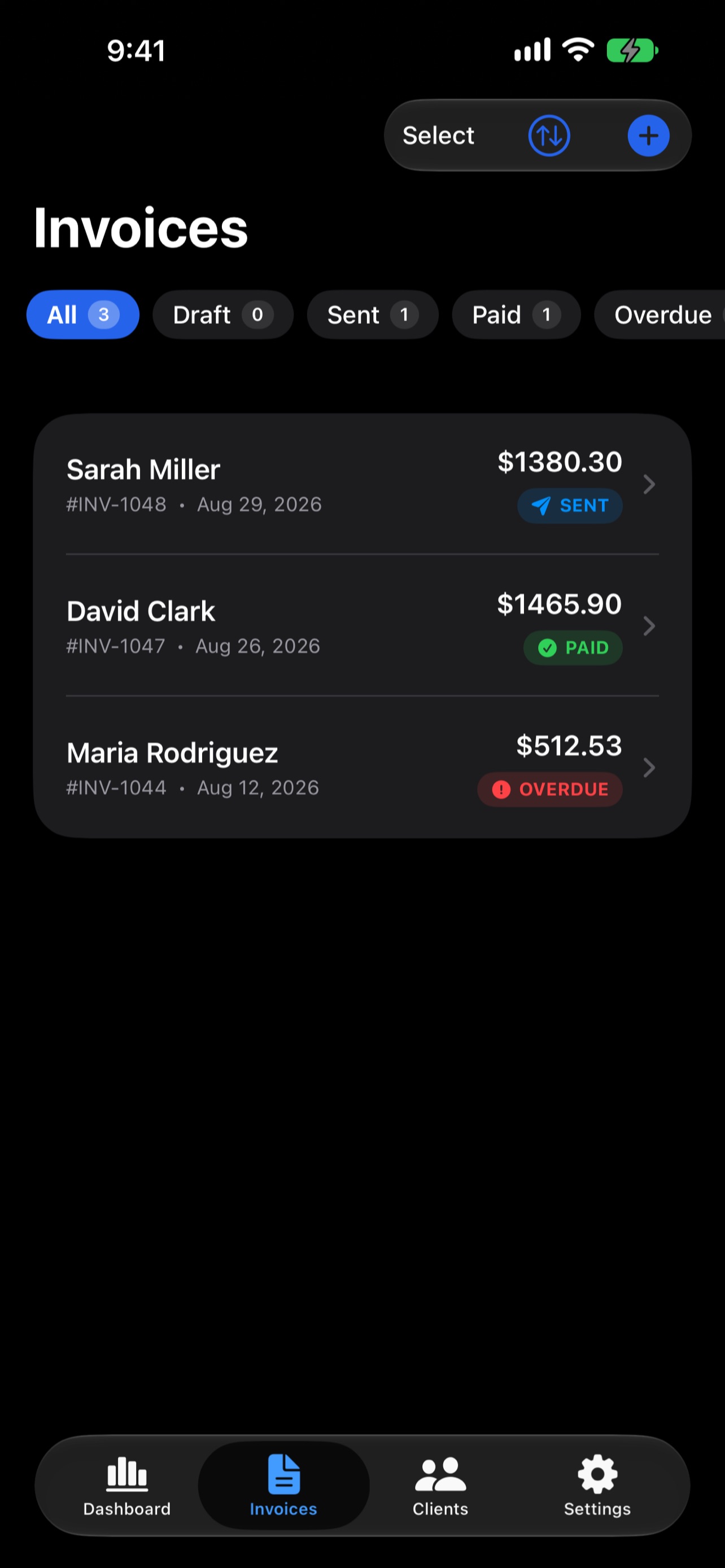 Screenshot 4 of Voice-to-Invoice CRM