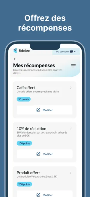 Fidelize Marchand screenshot 4