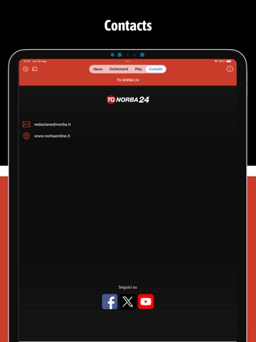 TG Norba 24 iPad screenshot