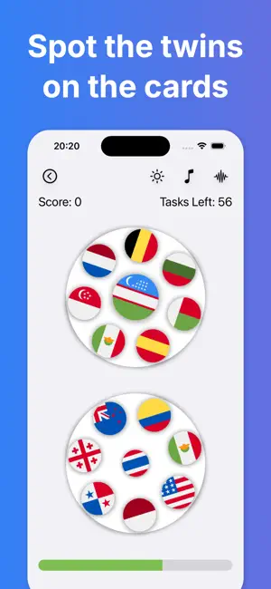 Spot It: Flags Find the Twins screenshot 2