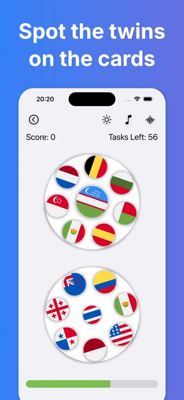 Screenshot #2 pour Spot It: Flags Find the Twins