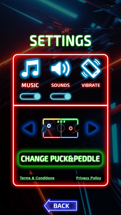 Screenshot #3 pour Glow Hockey Neon Challenge