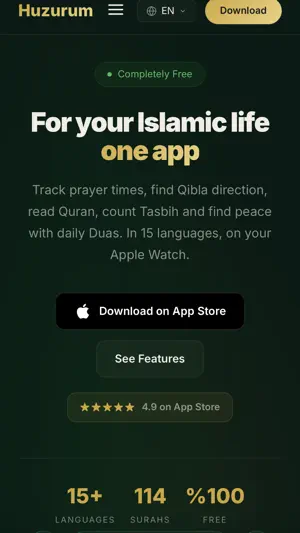 Huzurum: Prayer Times & Quran screenshot 4