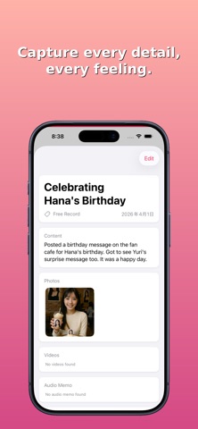 MyBiasLife: K-pop Fan Journal iPhone screenshot