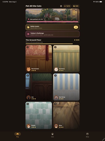 Pet All the Cats iPad screenshot