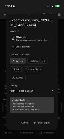 QuickVideo - Cam & Edit Screenshot 6 of 7