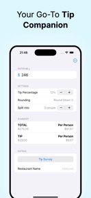 Tip tracker - bill split screenshot