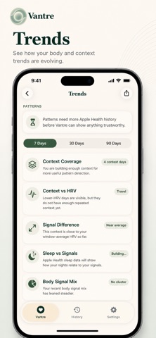 Vantre: Calm & Breathing iPhone screenshot