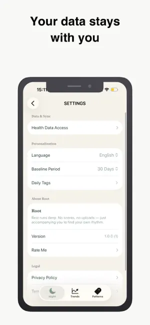 Root: Sleep & Recovery Tracker screenshot 4