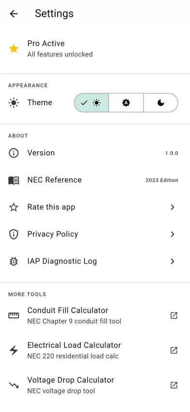 Box Fill Calc NEC screenshot 4