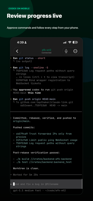 AFK - AI Code Terminal Screenshot 3 of 7