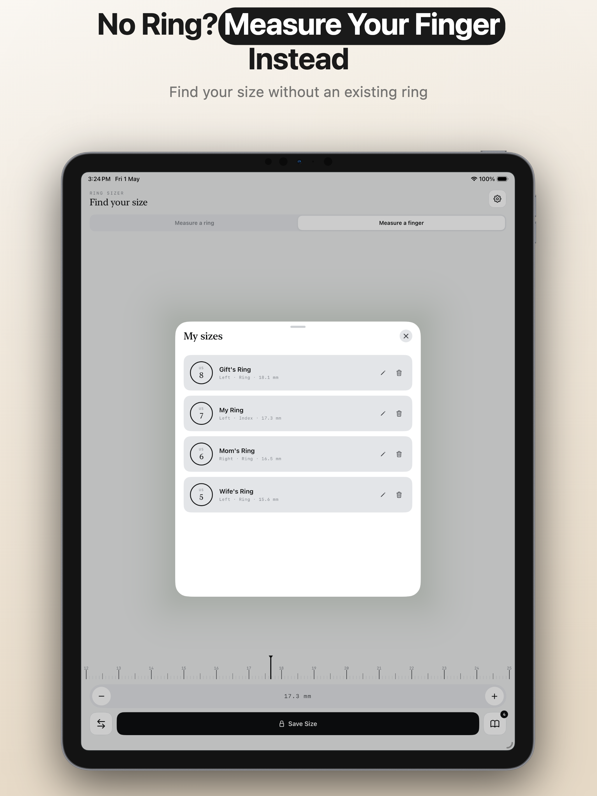 Ring Sizer: Find Your Size